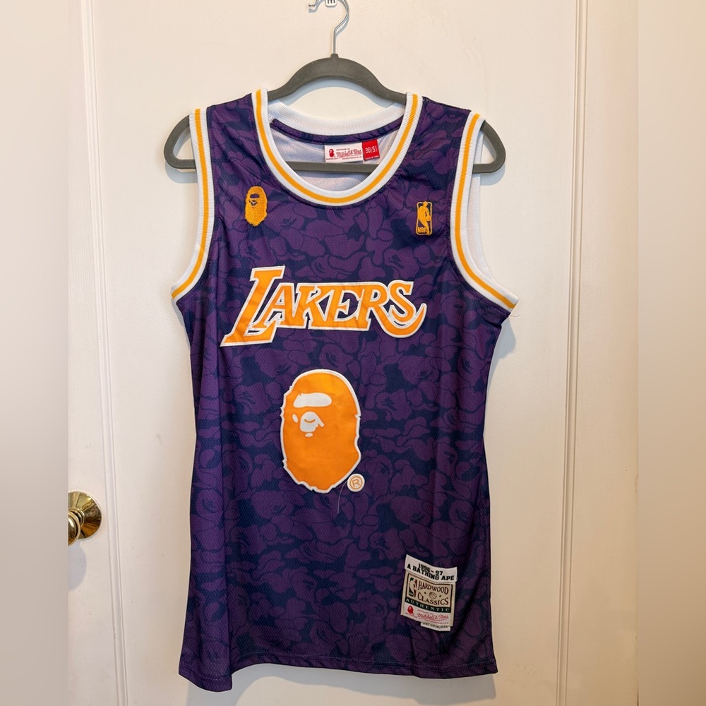 BAPE x Lakers Purple Basketball Jersey